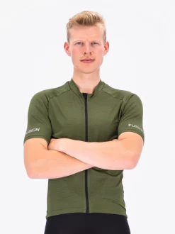 FUSION C3 Cykel Jersey – Str. M – Green