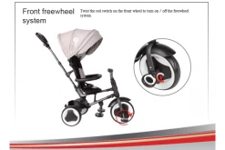 Q-Play QPlay Tricycle Rito 3 In 1 - Drenge Og Piger - Gray Deluxe -Cykler Salgsbutik Foto vrijloop o372 a5