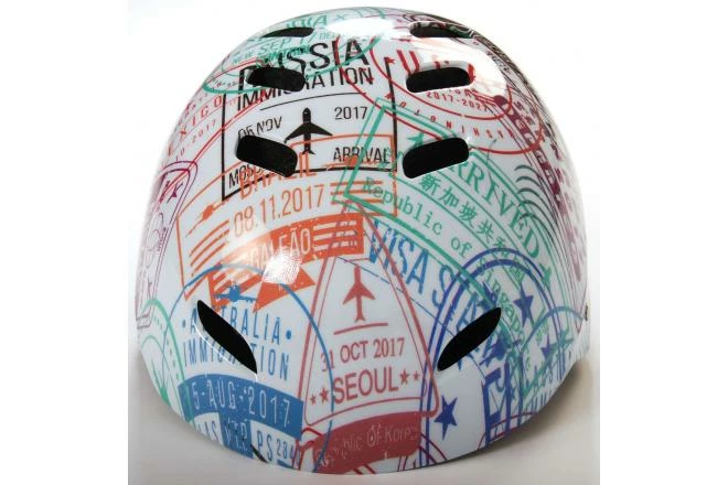 Volare Cykel/Skate Hjelm - Travel The World - 55-57 Cm 4 Volare Cykel/Skate Hjelm - Travel The World - 55-57 Cm - Billede 2