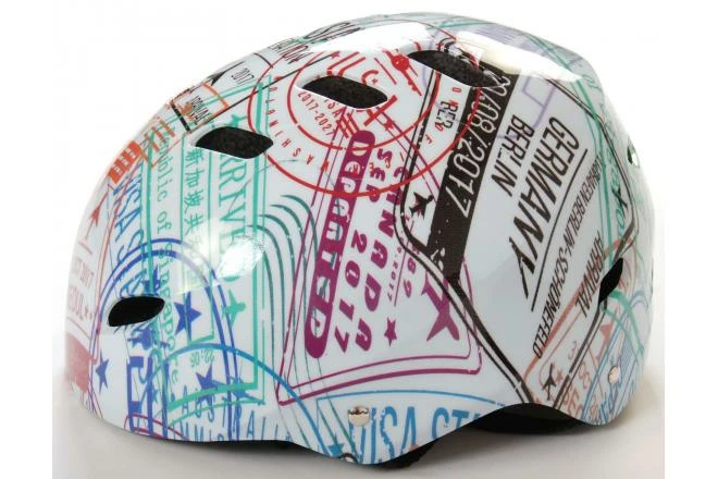 Volare Cykel/Skate Hjelm - Travel The World - 55-57 Cm 5 Volare Cykel/Skate Hjelm - Travel The World - 55-57 Cm - Billede 3