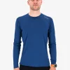 FUSION Mens Merino Base Layer 150 LS – Str. S – Blue -Cykler Salgsbutik Mens Merino 150 LS 0184 Night Blue 1front v2 low 3314735 750x
