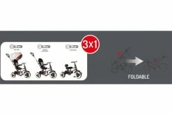 Q-Play QPlay Tricycle Rito 3 In 1 - Drenge Og Piger - Blå - Deluxe -Cykler Salgsbutik RITO