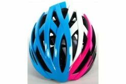Salutoni Cykelhjelm Til Damer - Blå Hvid Pink - 58-61 Cm -Cykler Salgsbutik Salutoni helm 6 W1800 345z ny