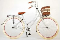 Volare Classic Oma Damecykel - 51 Centimeter - Matt Sølv -Cykler Salgsbutik Volare Classic Oma 28 inch mat Silver 15 W1800 hpx7 gk