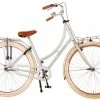 Volare Classic Oma Damecykel - 51 Centimeter - Matt Sølv -Cykler Salgsbutik Volare Classic Oma 28 inch mat Silver 2 TR W1800 pzbs dy