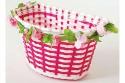 Volare Flettet Cykelkurv - Blomster - Piger - Hvid / Lyserød Eller Lilla / Lyserød 13 Volare Flettet Cykelkurv - Blomster - Piger - Hvid / Lyserød Eller Lilla / Lyserød -Cykler Salgsbutik Volare Gevlochten Fietsmand Bloemen 6 W1800