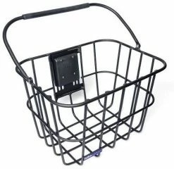 Kurv BikePartner Klickfix SKAGEN Sort Front Alu